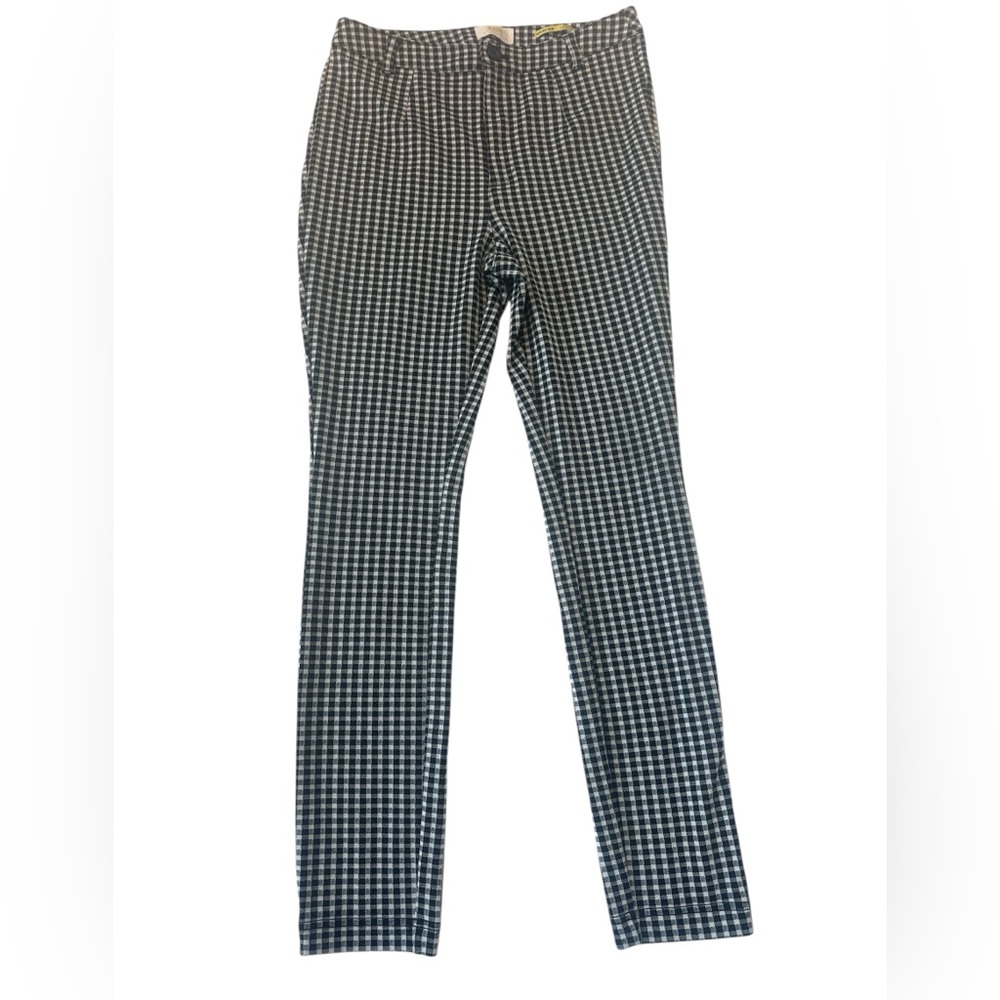 Anthropologie Maeve Gingham Plaid Slim Fit Pants - Picture 3 of 11